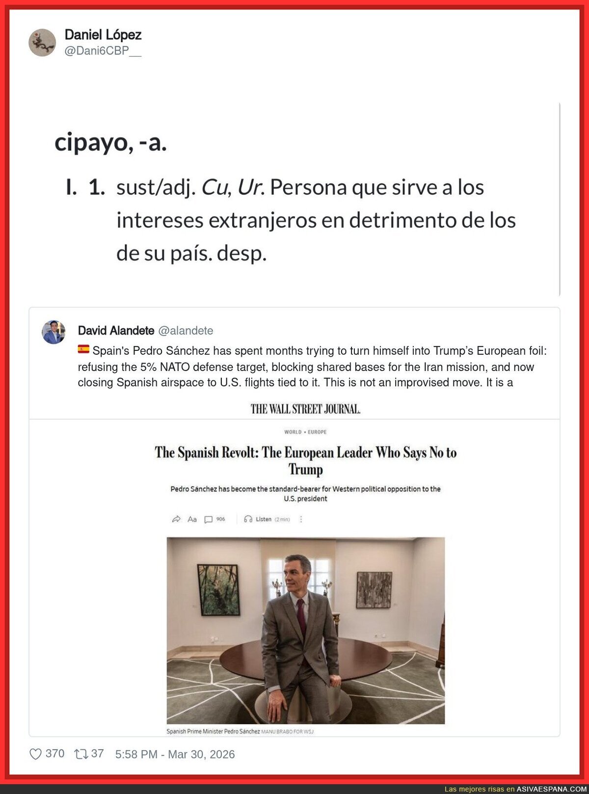 Conozco un buen Cipayo