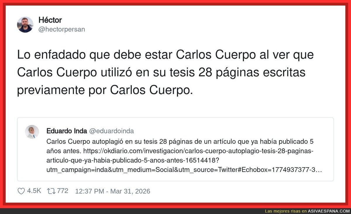 Autoplagio: cuando ni t&uacute; te das cr&eacute;dito, pero te lo pones igual