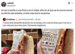 Recordatorio: no os gast&eacute;is la pasta en comida de estadios, conciertos...