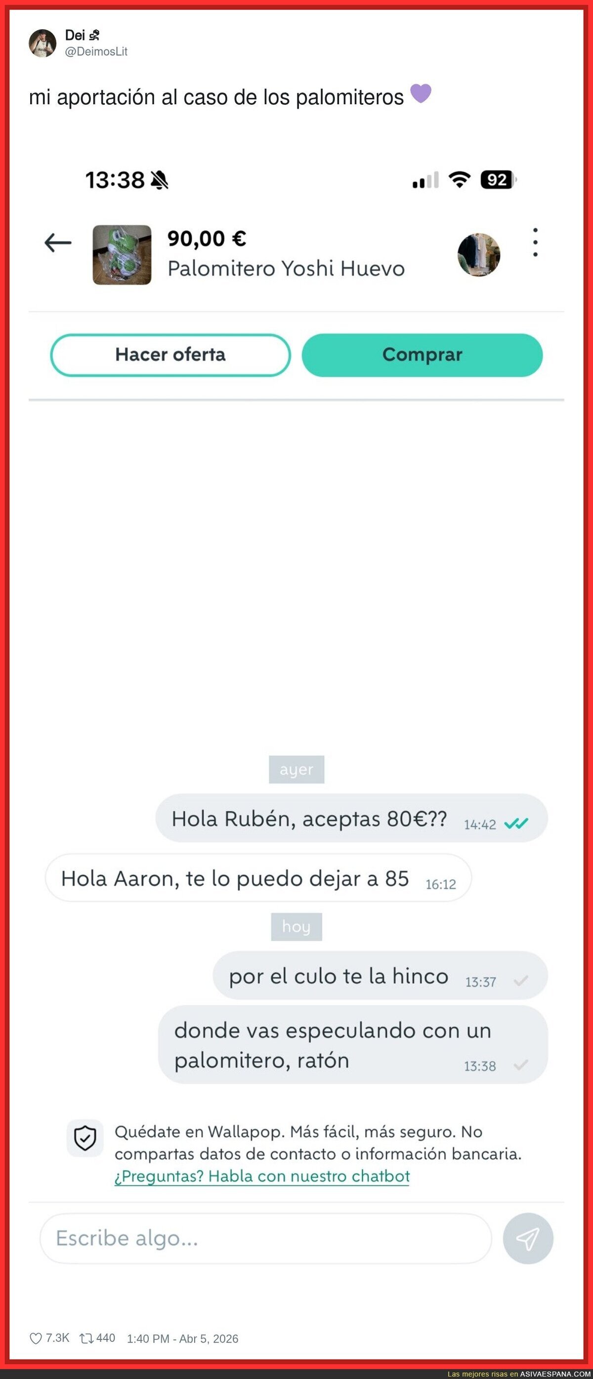 Lo de los palomiteros de Yoshi ha dejado al descubierto cu&aacute;nto payaso hay en Espa&ntilde;a