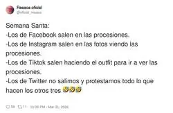 Los de Twitter no vamos a la procesi&oacute;n, pero s&iacute; al hilo de quejas en tiempo real