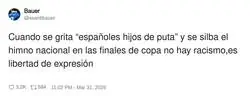 Claramente es libertad de expresi&oacute;n y nadie dice nada