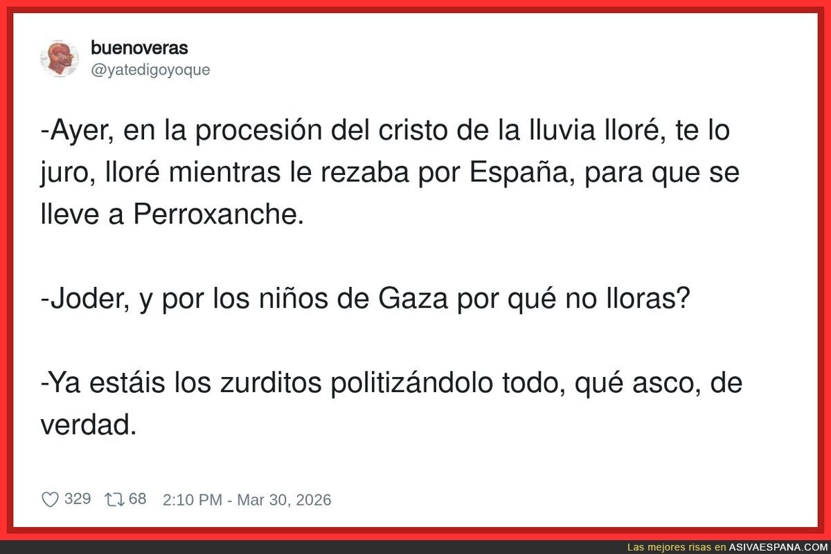 Llorar por Espa&ntilde;a: tradici&oacute;n. Empat&iacute;a: &ldquo;no me politices la procesi&oacute;n&rdquo;