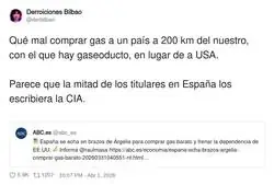 ABC: "Espa&ntilde;a se echa en brazos de Argelia" &mdash; tambi&eacute;n ABC cuando compra a Texas: "libertad"