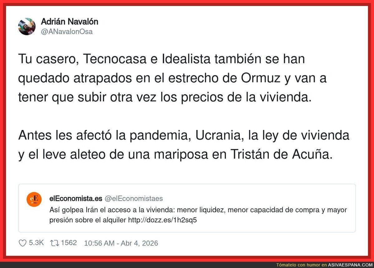 El alquiler sube porque hoy Mercurio est&aacute; retr&oacute;grado, lo pone en el contrato