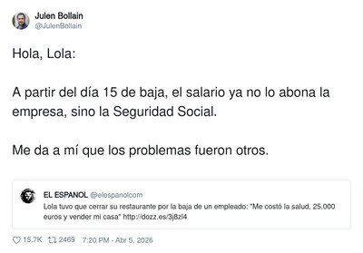 Si tu negocio se hunde por 15 d&iacute;as de baja, igual el problema no era el empleado&hellip; era el Excel imaginario