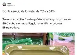 Mercadona reinventando el pavo: ahora con un 50% de fe y un 50% de agua