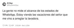 Yo solo quer&iacute;a que me arreglaras la lavadora, no que me invitaras a tus vacaciones por WhatsApp
