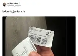 Yo intentando ahorrar y la pegatina del precio en plan: "BIIP, rata detectada"