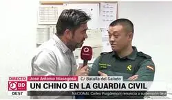 El primer chino dentro de la Guardia Civil. HONOR
