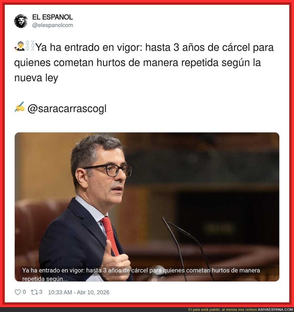 Perfecto, ahora que lo apliquen