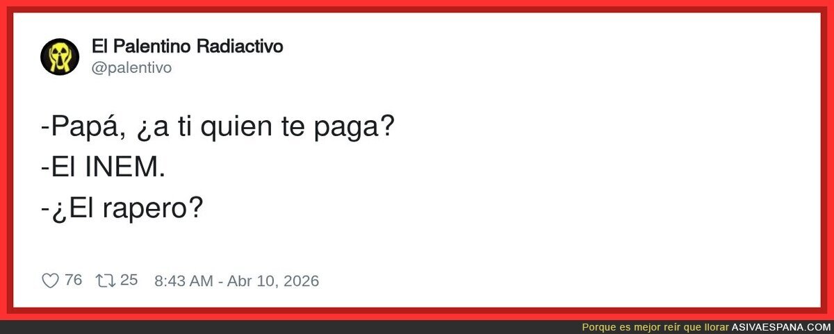 Cuando tu hijo confunde el INEM con tu sello discogr&aacute;fico