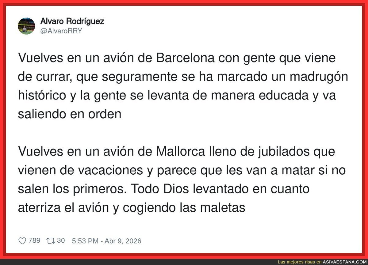 Los jubilados aterrizan y se creen que el equipaje de mano punt&uacute;a para la pensi&oacute;n