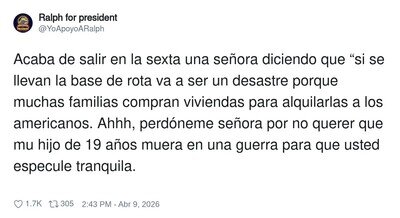 Claro, que mi hijo se coma una guerra, pero t&uacute; no me toques el Airbnb para yankees, por @YoApoyoARalph
