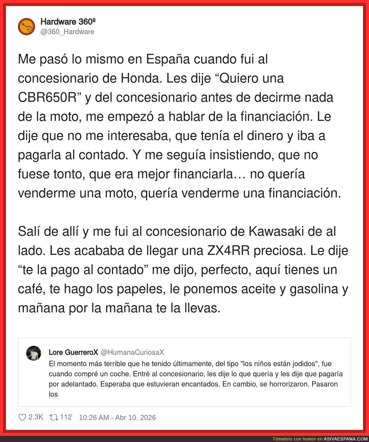 En 2026 no te venden una moto, te venden una hipoteca con manillar