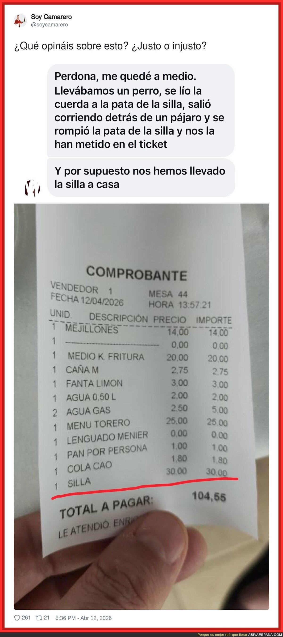 &iquest;Justo o injusto?