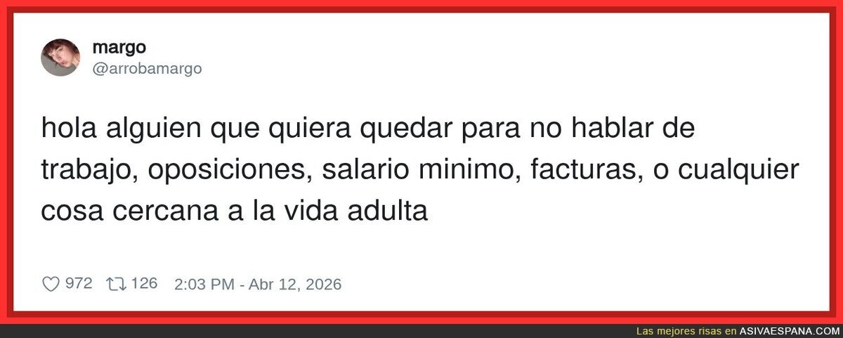 La vida adulta es así de triste
