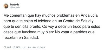 &iquest;Que no te cogen el tel&eacute;fono en el centro de salud? Prueba a no votar recortes, mano de santo