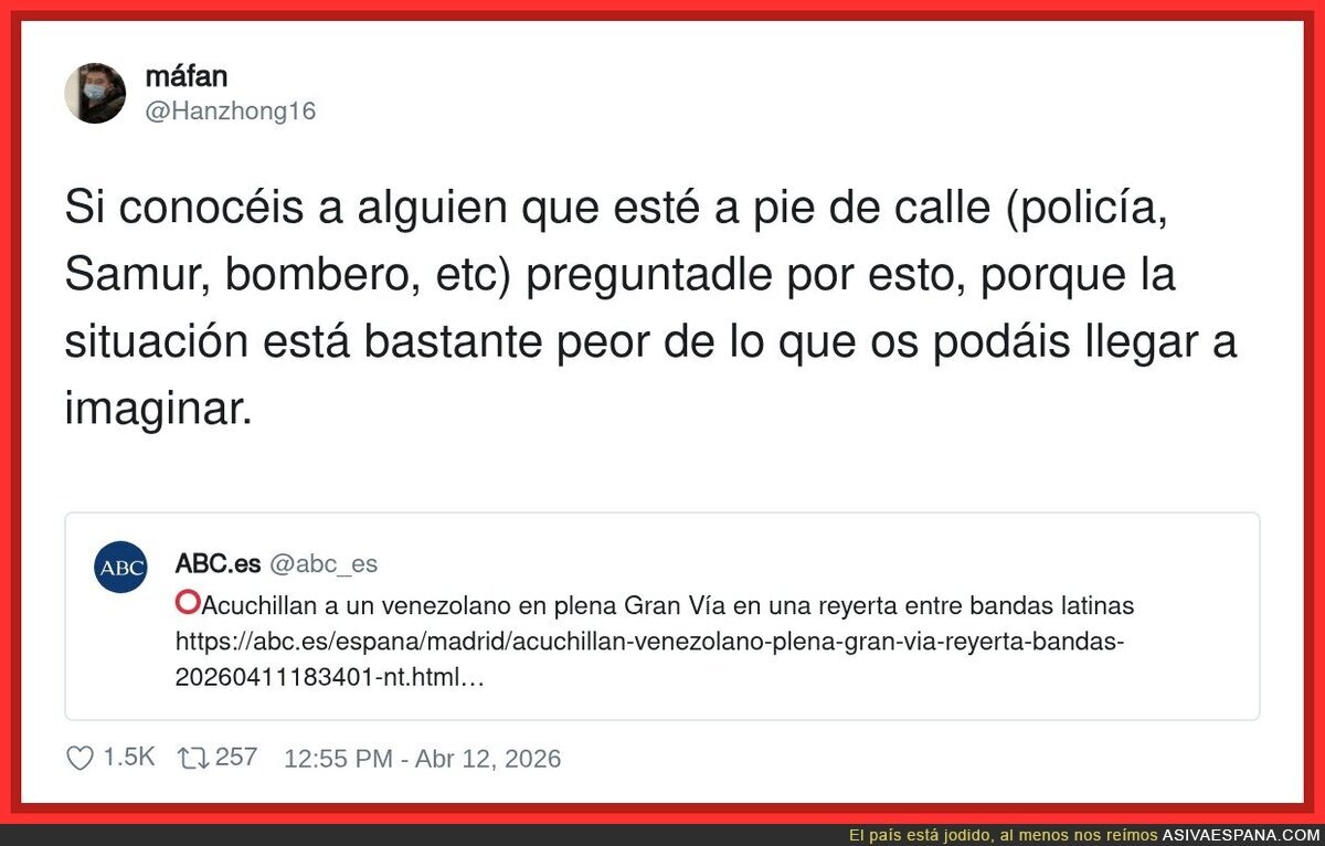 En nada somos tercermundistas