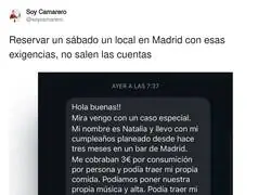 Reservar un s&aacute;bado un local en Madrid por 462&euro;, claro que s&iacute;
