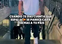 Salvadore&ntilde;o se da cuenta que ahora Espa&ntilde;a se parece m&aacute;s a El Salvador de antes
