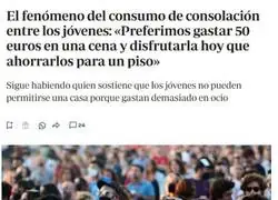 Claro, porque con 50&euro; de cena ya solo me faltan 249.950&euro; para el piso