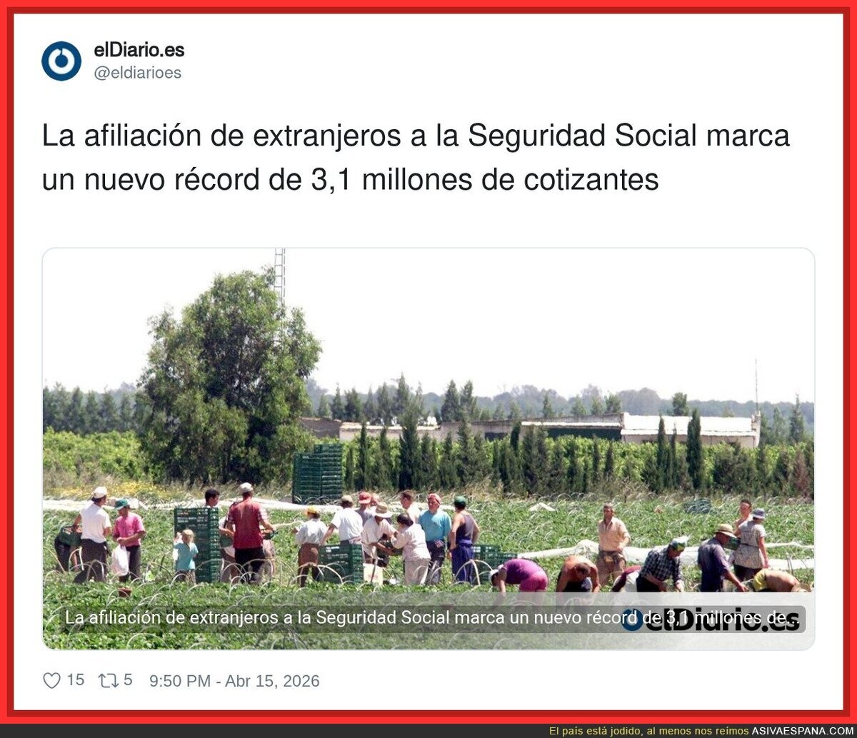 Cuando te dicen que &ldquo;vienen a vivir de las paguitas&rdquo; y resulta que est&aacute;n pagando la fiesta