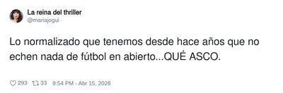 Tebas nos ha quitado el opio al pueblo