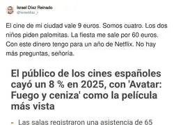 El cine no perdi&oacute; p&uacute;blico: perdi&oacute; la dignidad con el precio de las palomitas