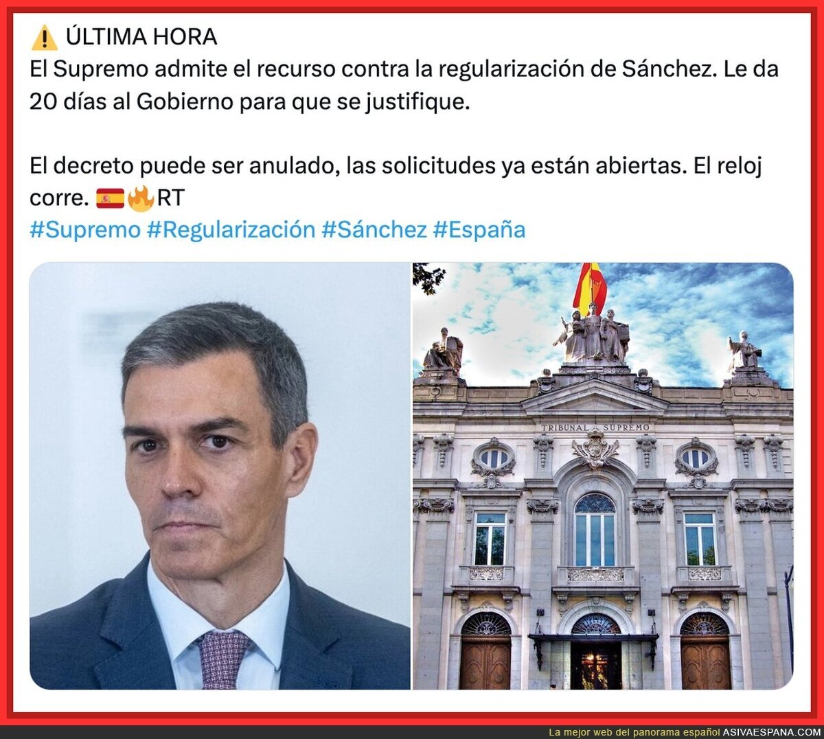 Admitir el recurso no significa anularlo. Pero la oportunidad de anulaci&oacute;n existe y es real.   Lo m&aacute;s probable es que tarde 12-18 meses en resolverse, y para entonces ya habr&aacute;n regularizado a cientos de miles