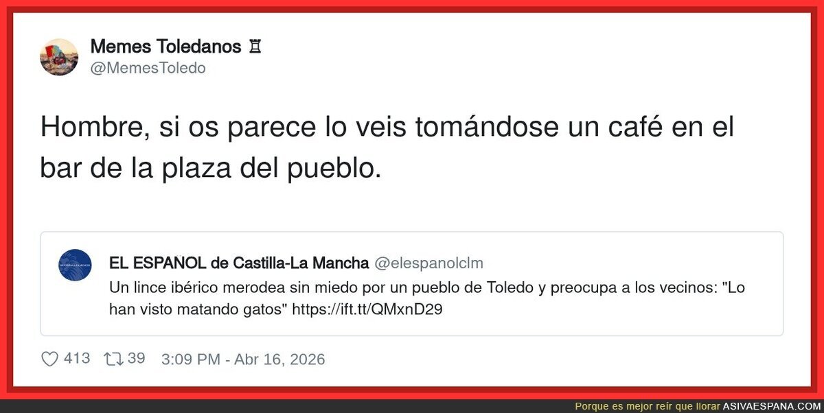 El lince hace cosas de linces