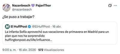 En su vida ha trabajado