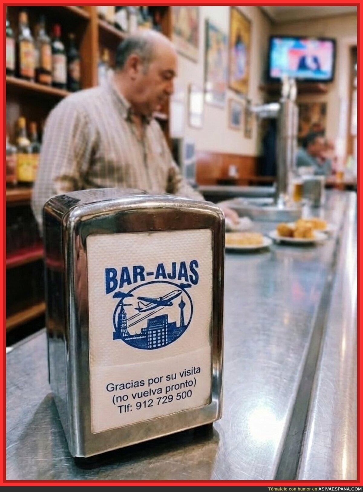 "Gracias por su visita (no vuelva pronto)"