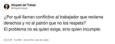 En la empresa el conflicto es pedir lo que pone en tu contrato
