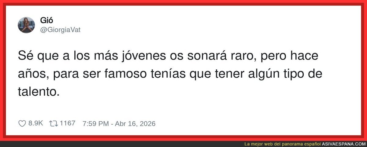 Antes te hac&iacute;as famoso por tener talento; ahora con tener cobertura ya vas sobrao