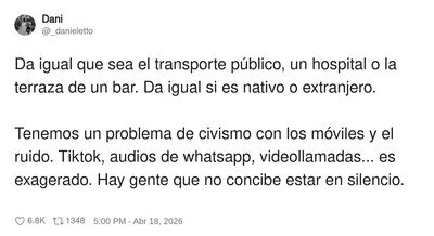 Hay gente que cree que el modo silencioso es solo para los funerales