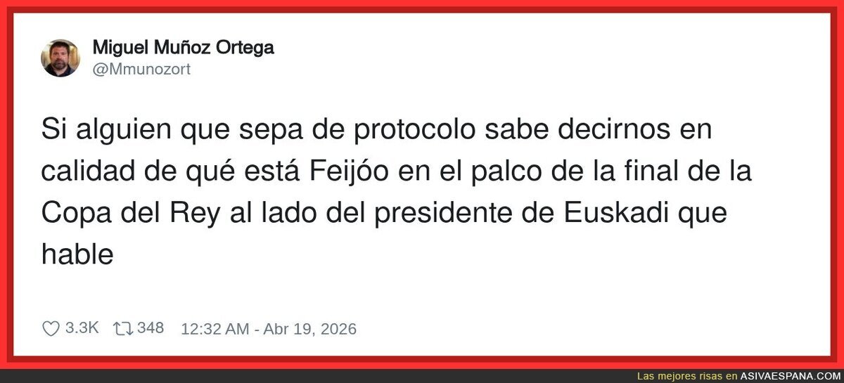 Feij&oacute;o est&aacute; ah&iacute; en calidad de &ldquo;yo pasaba por aqu&iacute;&rdquo;