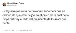 Feij&oacute;o est&aacute; ah&iacute; en calidad de &ldquo;yo pasaba por aqu&iacute;&rdquo;