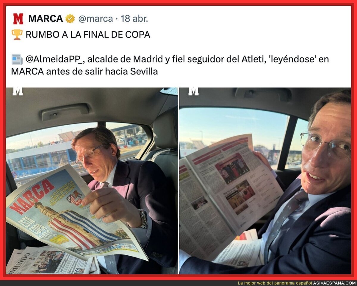 Dando ejemplo, va sin cintur&oacute;n de seguridad y lo expone p&uacute;blicamente