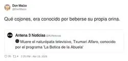 &ldquo;Conocido por&hellip;&rdquo; y va Antena 3 y elige el dato m&aacute;s light del curr&iacute;culum