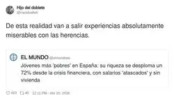 La &uacute;nica herencia que me va a tocar es el Netflix compartido y una olla de la abuela