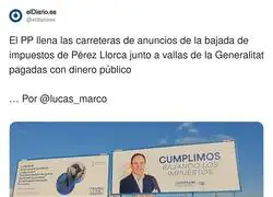 Bajamos impuestos&hellip; pero el anuncio lo pagas t&uacute;, campe&oacute;n