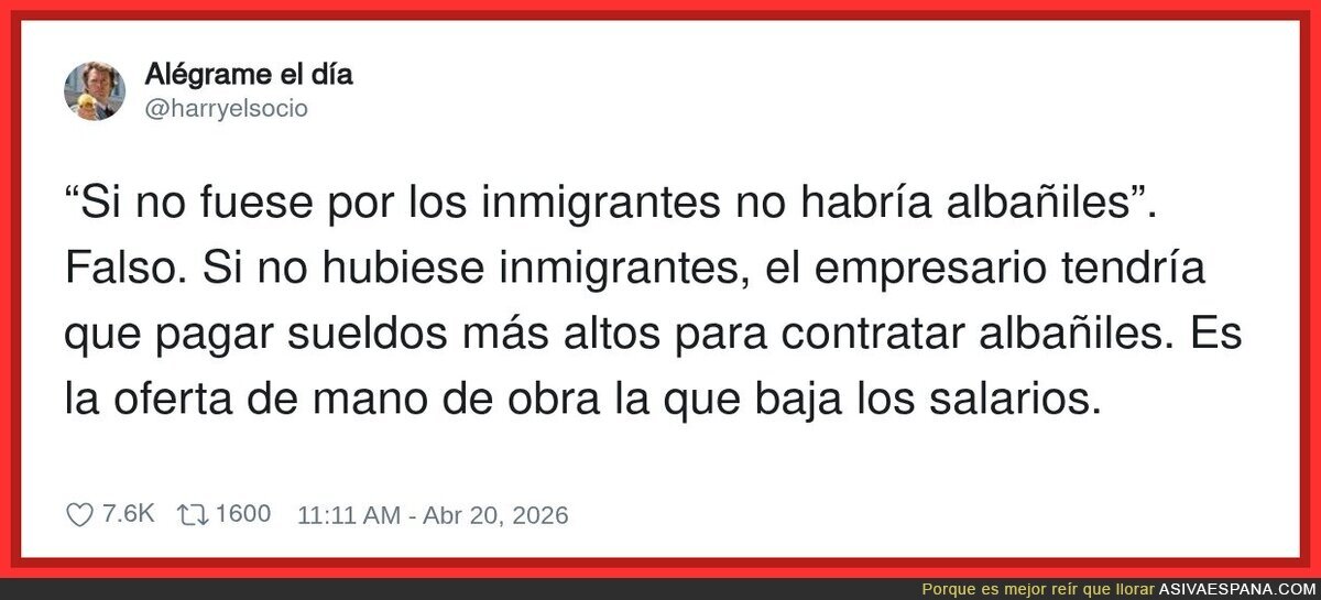 Traducci&oacute;n: no es que falten alba&ntilde;iles, es que sobran empresarios queriendo pagar en &ldquo;gracias&rdquo;