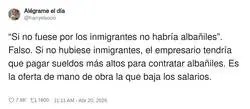 Traducci&oacute;n: no es que falten alba&ntilde;iles, es que sobran empresarios queriendo pagar en &ldquo;gracias&rdquo;