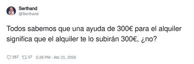 La ayuda al alquiler: cuando el casero cobra la subvenci&oacute;n antes que t&uacute;