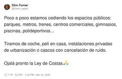 Genial, privatizamos todo y luego nos quejamos de que &ldquo;ya no queda vida de barrio&rdquo;