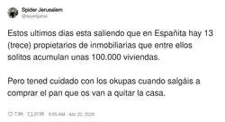 Que s&iacute;, que el problema de la vivienda eres t&uacute; por salir a por pan