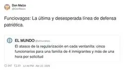 Cinco funcionarios por ventanilla y a&uacute;n as&iacute; el sello lo tiene que traer usted