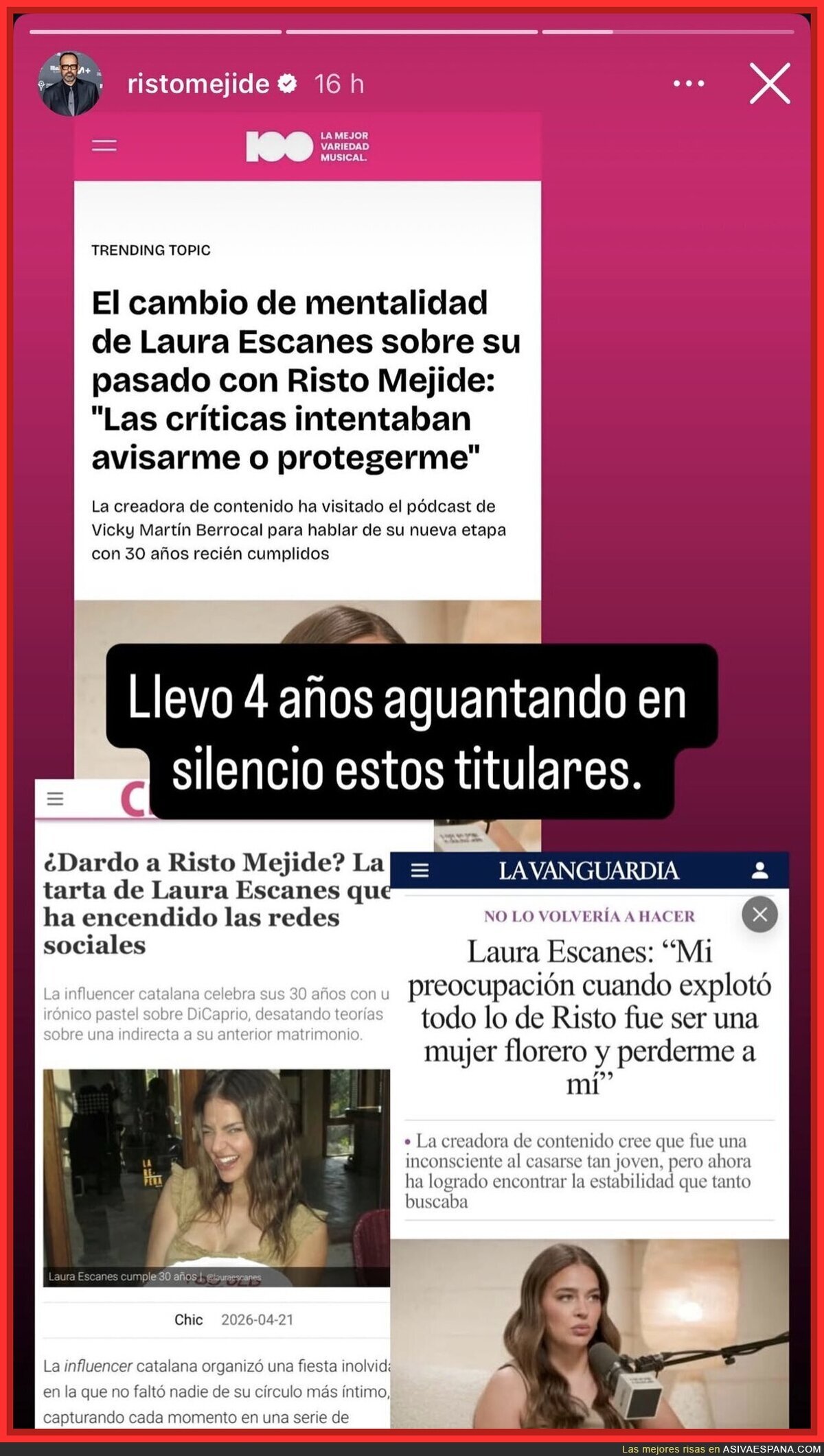 Pues que se hubiera fijado en alguien de su edad, viejo verde