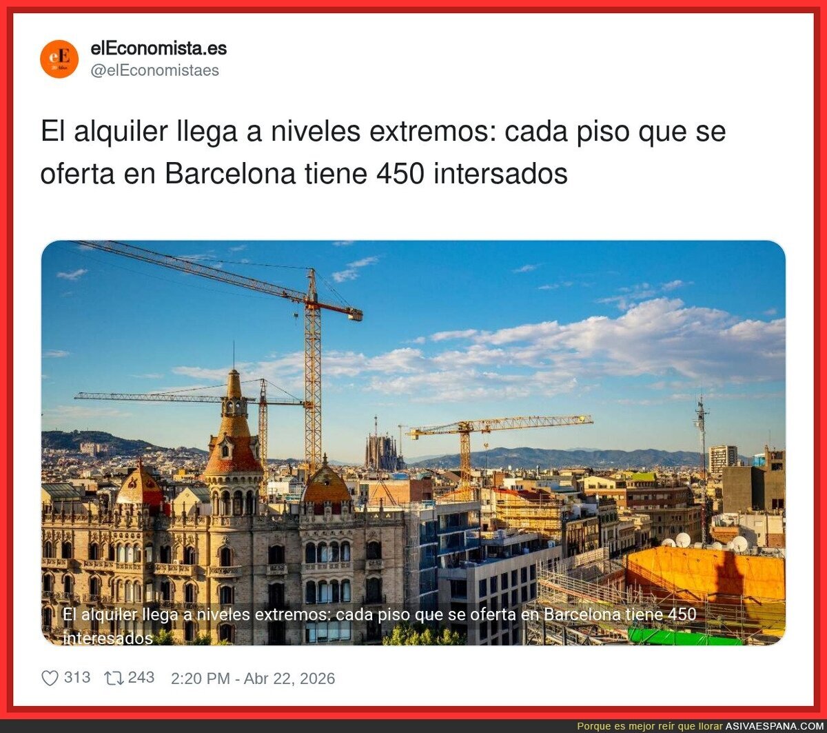 Esto es como apuntarse a un sorteo con 449 personas m&aacute;s